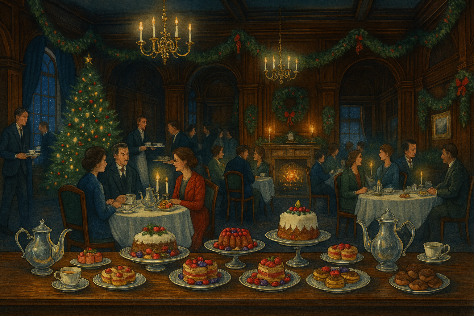 The Tale of the Tinsel Tea Room: A Spiced Gingerbread Candle