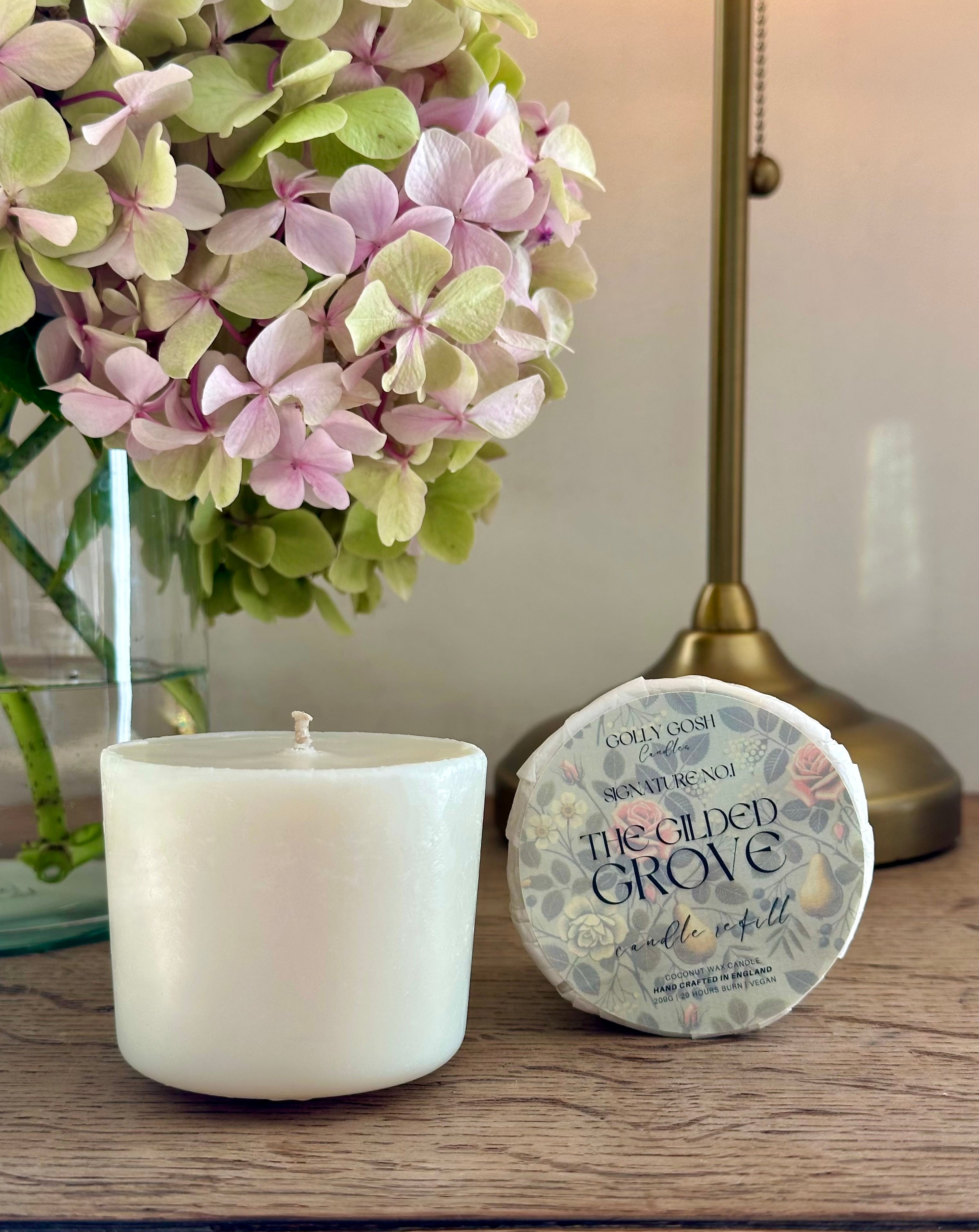 The Gilded Grove Scented Candle Refill